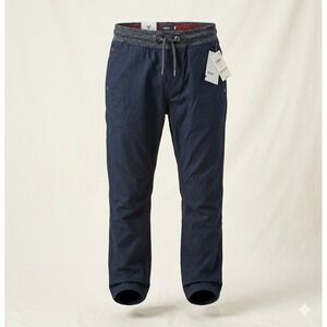 Univibe Boy's Elastic Waist Dark Blue Cotton Pants. Size L. New‎ With Tags